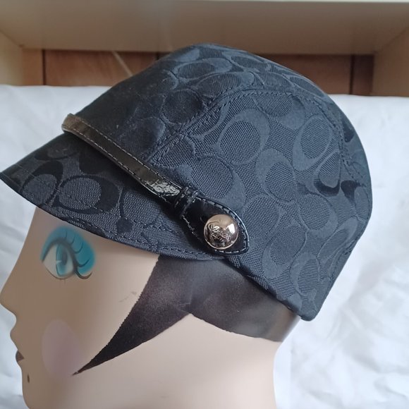 Coach KAREE Signature Jacquard Leather Y2K Hat Cap Black P/S Darling So Cute main image 7